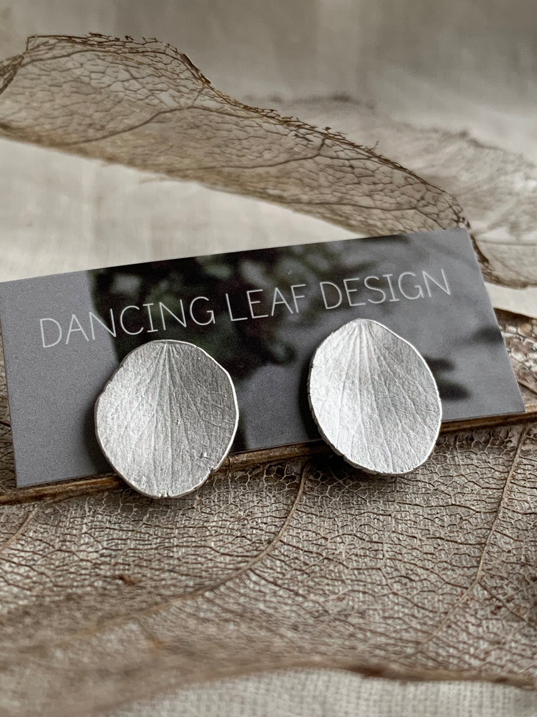 Hydrangea petal earrings