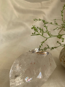 Feather Ring -Silver Shaft- Small