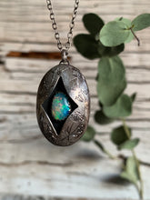 Load image into Gallery viewer, Shadow Box Necklace ✴︎Opal ✴︎c✴︎
