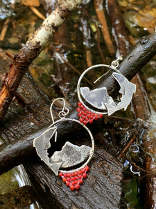 Salmon jewelry in silver