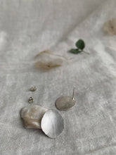 Load image into Gallery viewer, Silver Petal Earrings - Hydrangea Sepals - d -
