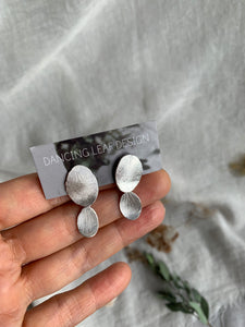 Recycled silver earrings