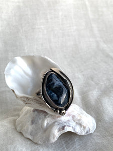 pietersite silver ring for sale