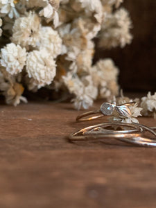 rustic rose cut diamond ring