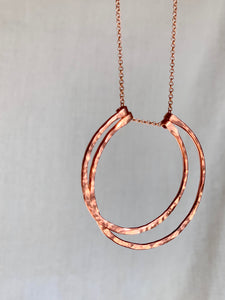 Geometric Copper Long Necklace ✴︎Sphere✴︎L✴︎Heavy Gauge