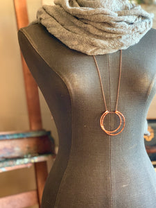 Geometric Copper Long Necklace ✴︎Sphere✴︎L✴︎Heavy Gauge