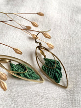 Load image into Gallery viewer, Eila // Lace Earrings ✴︎ Forest Green ✴︎
