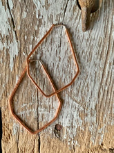 Load image into Gallery viewer, Copper Hoop Earrings ✴︎Herkimer✴︎
