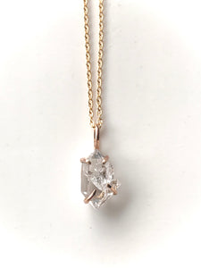 Herkimer Diamond Solitaire Pendant - B -