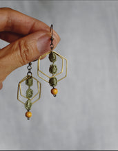 Load image into Gallery viewer, Bina // Lace Earrings ✴︎Sage Green ✴︎
