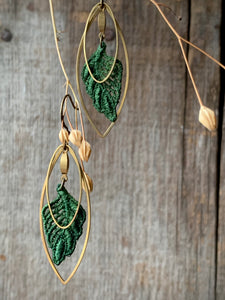 Eila // Lace Earrings ✴︎ Forest Green ✴︎